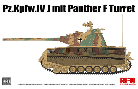 Rye Field 1/35 Pz.Kpfw.IV J mit Panther F Turret Kit