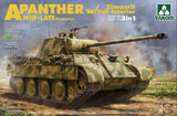 Takom Military 1/35 WWII SdKfz 171/267 Panther A Mid-Late Production Tank w/Zimmerit & Full Interior (2 in 1) (New Tool) Kit