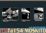 Dragon Models Aircraft 1/48 Focke Wulf Ta154 Moskito Aircraft (3 in 1) Kit (Re-Issue)