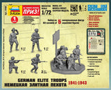 Zvezda Military 1/72 German Elite Troops 1941-43 (5) Snap Kit