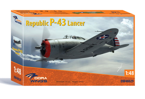 Dora Wings 1/48 Republic P43 Lancer Aircraft (New Tool) Kit