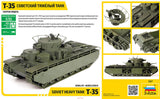 Zvezda Military 1/35 Soviet T35 Heavy Tank Kit