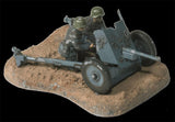 Zvezda Military 1/72 WWII Soviet 45mm Anti-Tank Gun w/2 Crew Snap Kit