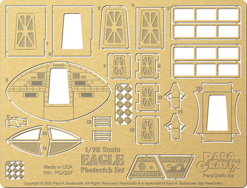 Paragraphix Details 1/72 Space 1999: Eagle Transporter Photo-Etch Set #2 for MPC