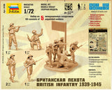 Zvezda Military 1/72 British Infantry 1939-45 (5) Snap Kit