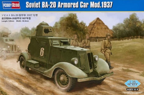 HOBBY BOSS MILITARY 1/35 SOVIET BA-20 ARMORED CAR KIT