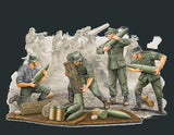 Trumpeter Military Models 1/35 German Field Howitzer Carrying Crew Figure Set (4) Kit