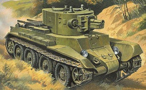 Unimodel Military 1/72 BT7A Russian Wheel Track Tank Kit