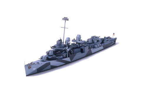 Tamiya Model Ships 1/700 USS Cushing DD797 Fletcher Class Destroyer Waterline Kit