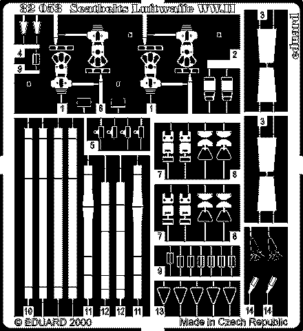 Eduard Details 1/32 Aircraft- Seatbelts Luftwaffe WWII