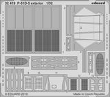 Eduard Details 1/32 Aircraft- P51D5 Exterior for Revell Germany Kit