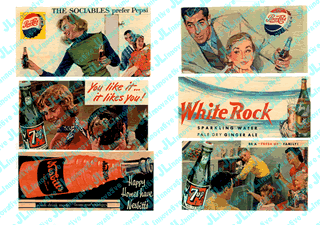 JL Innovative Design N 1930-60's Vintage Soft Drink Billboard Signs (6)