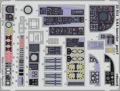 Eduard Details 1/32 Aircraft- A6A Interior for TSM (Painted Self Adhesive)