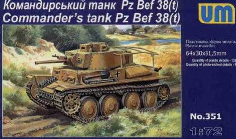 Unimodel Military 1/72 PzBef38(t) Commanders Tank Kit
