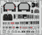 Eduard Aircraft 1/32 Aircraft- P51D Interior Late Ser 20-35 for TAM (Painted)