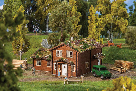 Faller HO Norwegian House Laser-Cut Wood Kit