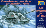 Unimodel Military 1/72 SU85M WWII Soviet Tank w/Self-Propelled Gun Kit