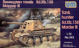 Unimodel Military 1/72 Marder III SdKfz 138 WWII Tank w/Self-Propelled Gun Kit