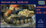 Unimodel Military 1/72 SdKfz 140 WWII AA Tank Kit