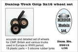 Mirror Models Military 1/35 Dunlop Trak Grip 9x16 Wheel/Tire Set for WWII CMP/British Trucks (5) Kit