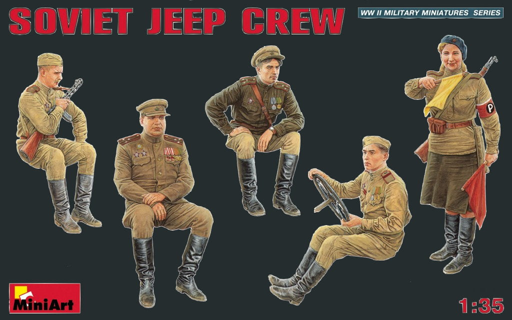 MiniArt Military Models 1/35 Soviet Jeep Crew Kit