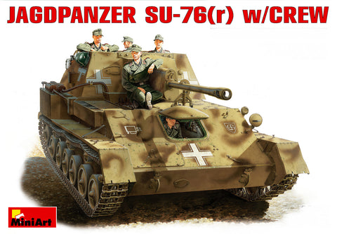 MiniArt Military Models 1/35 Jagdpanzer Su76(r) Tank w/5 Crew Kit