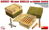 MiniArt Military Models 1/35 Soviet 45mm Shells w/Ammo Boxes Kit