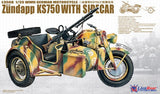 Lion Roar Military 1/35 WWII German Zundapp KS750 Motorcycle w/Sidecar Kit