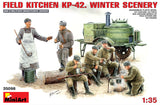 MiniArt Military Models 1/35 KP42 Field Kitchen w/Crew Winter Scene Kit