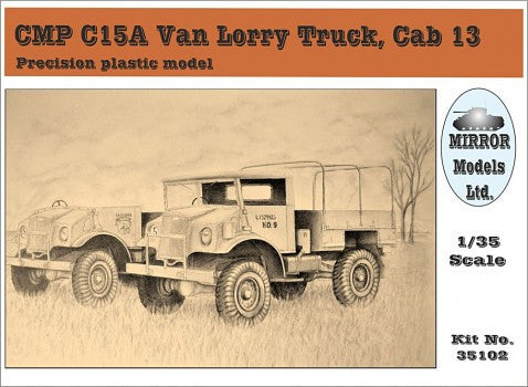 Mirror Models Military 1/35 CMP C15A Cab 13 Van Lorry Truck Kit