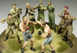 Master Box Ltd 1/35 WWII British & US Paratroopers in Friendly Boxing Match (9) Kit