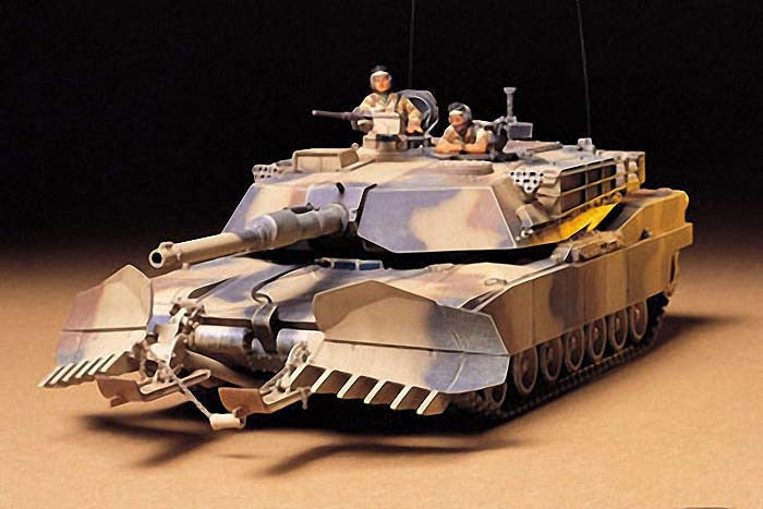 Tamiya Military 1/35 M1A1 Abrams Tank w/Mine Plow Kit