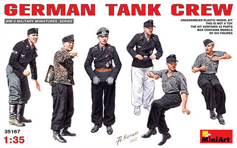 MiniArt Military Models 1/35 German Tank Crew (6) Kit