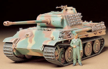 Tamiya Military 1/35 Panther Type G Steel Wheel Tank Kit