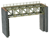 Noch N Steel Truss Bridge w/Cut-Stone Abutments Laser-Cut Card Kit