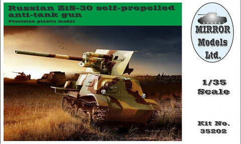 Mirror Models Military 1/35 Russian Artillery Tractor T20 Komsomoletz w/ZiS30 Self-Propelled Anti-Tank Gun Kit