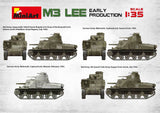 MiniArt Military 1/35 M3 Lee Early Production Tank w/Full Interior (New Tool) Kit