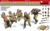 MiniArt Military 1/35 WWII Soviet Artillery Crew (5) w/Ammo Boxes & Weapons Special Edition Kit