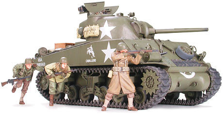 Tamiya Military 1/35 US M4A3 Sherman Tank w/75mm Gun Kit