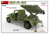 MiniArt Military 1/35 Soviet BM8-24 Rocket Launcher Based on 1.5-Ton Truck (New Tool) Kit