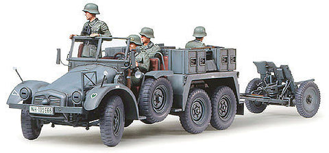 Tamiya Military 1/35 Krupp Protze 1-Ton (6x4) Kfz69 Tow Truck w/3.7cm Pak Kit