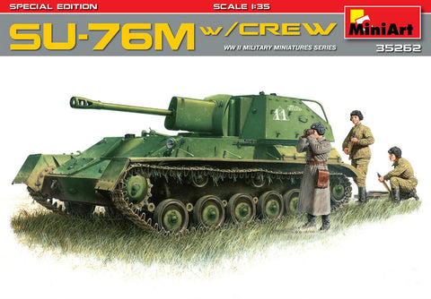 MiniArt Military 1/35 Soviet Su76M Tank w/Crew Special Edition Kit