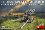 MiniArt Military 1/35 German Rocket Launcher w/28cm WK SPR & 32cm WK Flamm (New Tool) Kit