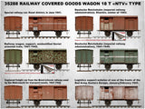 MiniArt Military 1/35 WWII 18-Ton NTV Type Railway Boxcar Kit