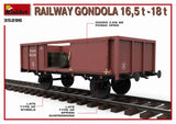 MiniArt Military 1/35 WWII 16.5 18-Ton Railway Gondola w/Figures & Accessories Kit