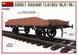 MiniArt Military 1/35 WWII Soviet 16.5-18 Ton Railway Flatbed Kit