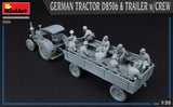 MiniArt Military 1/35 German Tractor D8506 with Trailer & Crew Kit