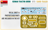 MiniArt Military 1/35 German D8506 Military Tractor w/Cargo Trailer Kit