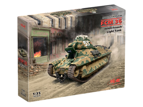 ICM Military Models 1/35 WWII FCM36 French Light Tank Kit