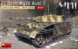 MiniArt Military 1/35 WWII PzBeobWg IV Ausf J Late/Last Production Tank w/5 Crew (2 in 1) (New Tool) Kit
